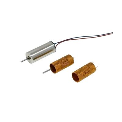 Moteur électrique à courant continu brossé léger 8 mm 0,3 mNm 8620 tr/min 12 V