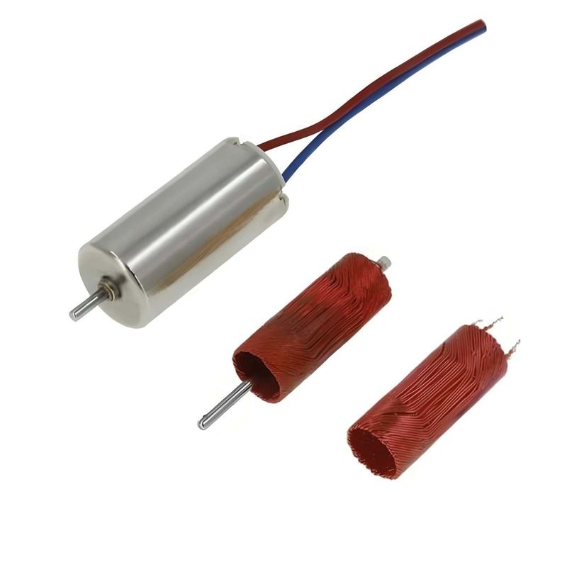 Moteur à brossage à grande vitesse en courant continu 8 mm 0,3 mNm 8620 tr / min 2,4 V fonctionnement stable